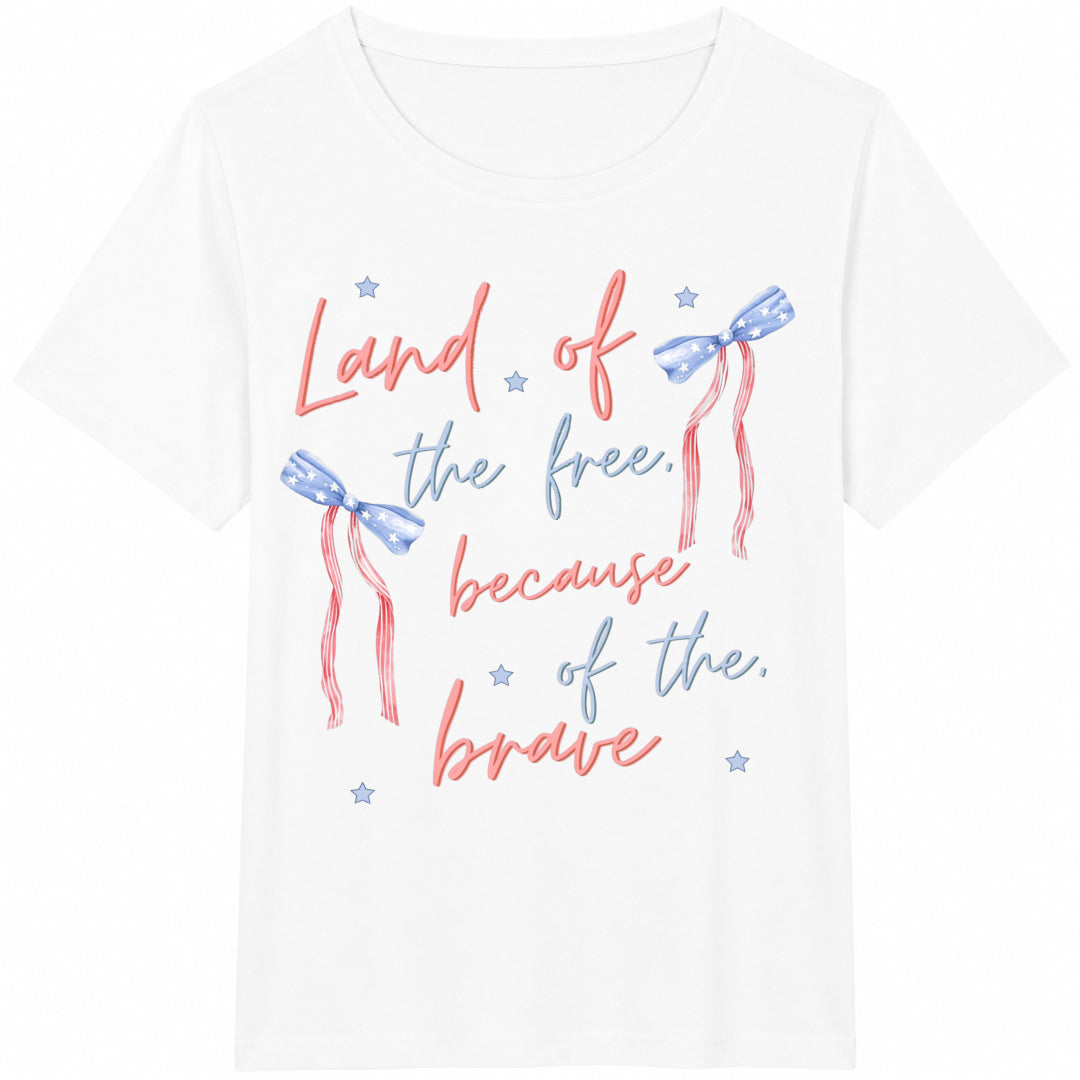 Coquette America Land Of The Free Because Of Brave Cotton product image 2