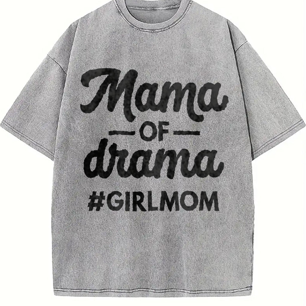 Mama Of Drama Vintage Washed T-Shirt product image 5