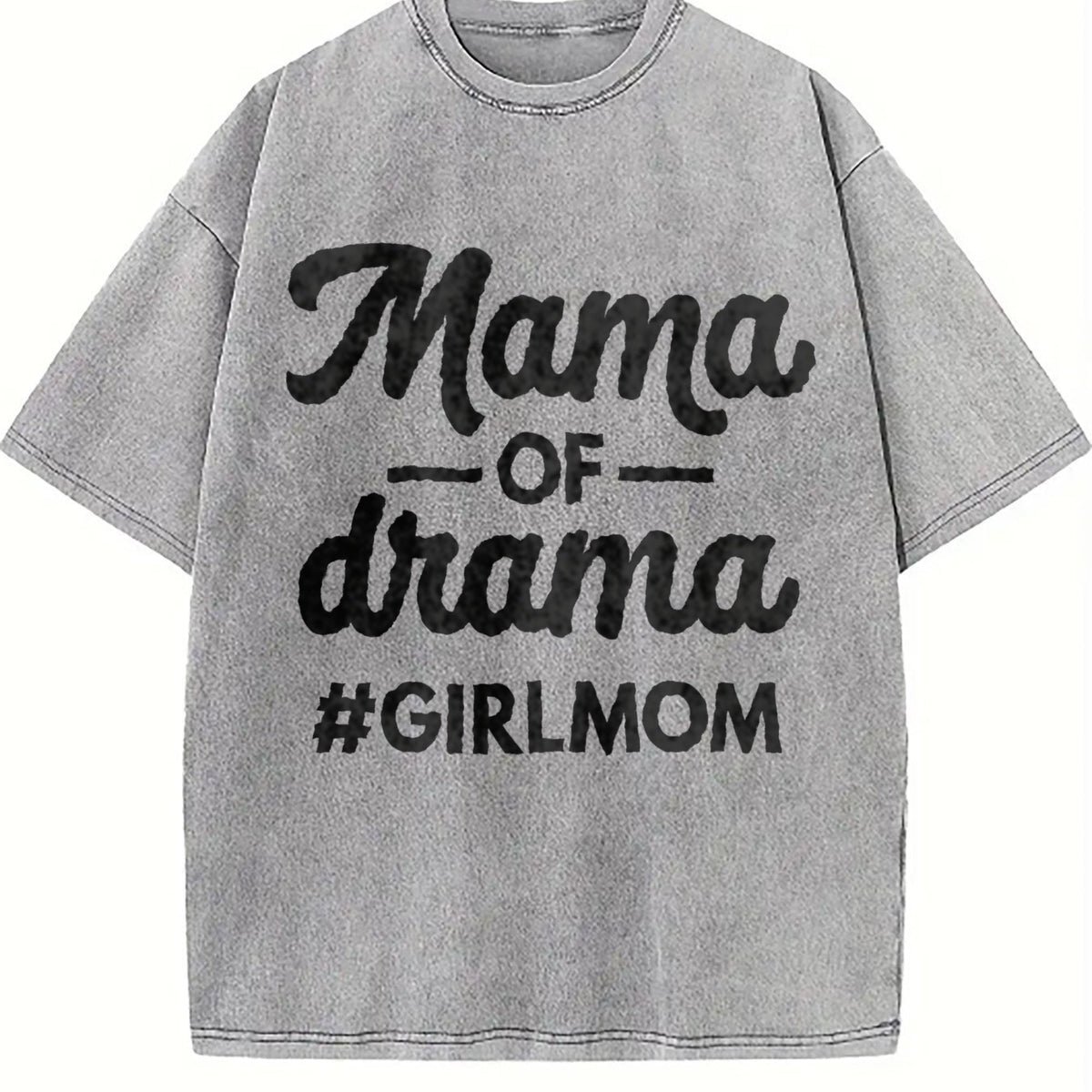 Mama Of Drama Vintage Washed T-Shirt product image 5