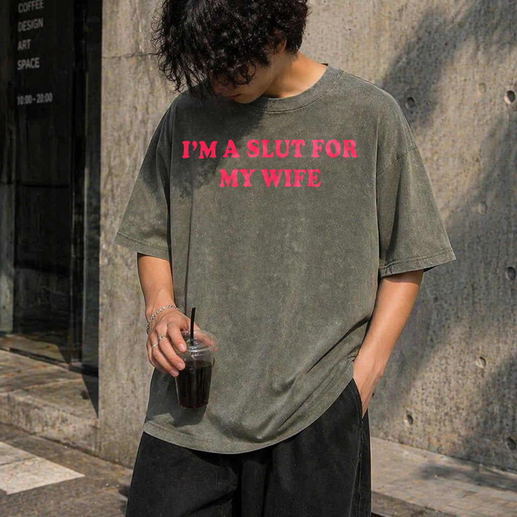 I'm A Slut For My Wife Redesigned As A Funny Vintage Washed product image 11