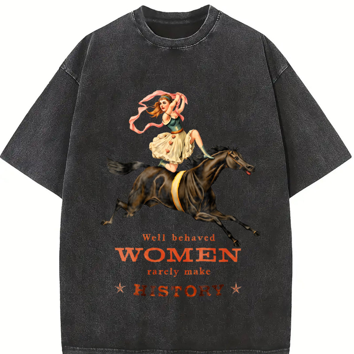 Well Behaved Rarely Make History Vintage Washed T-Shirt product image 2