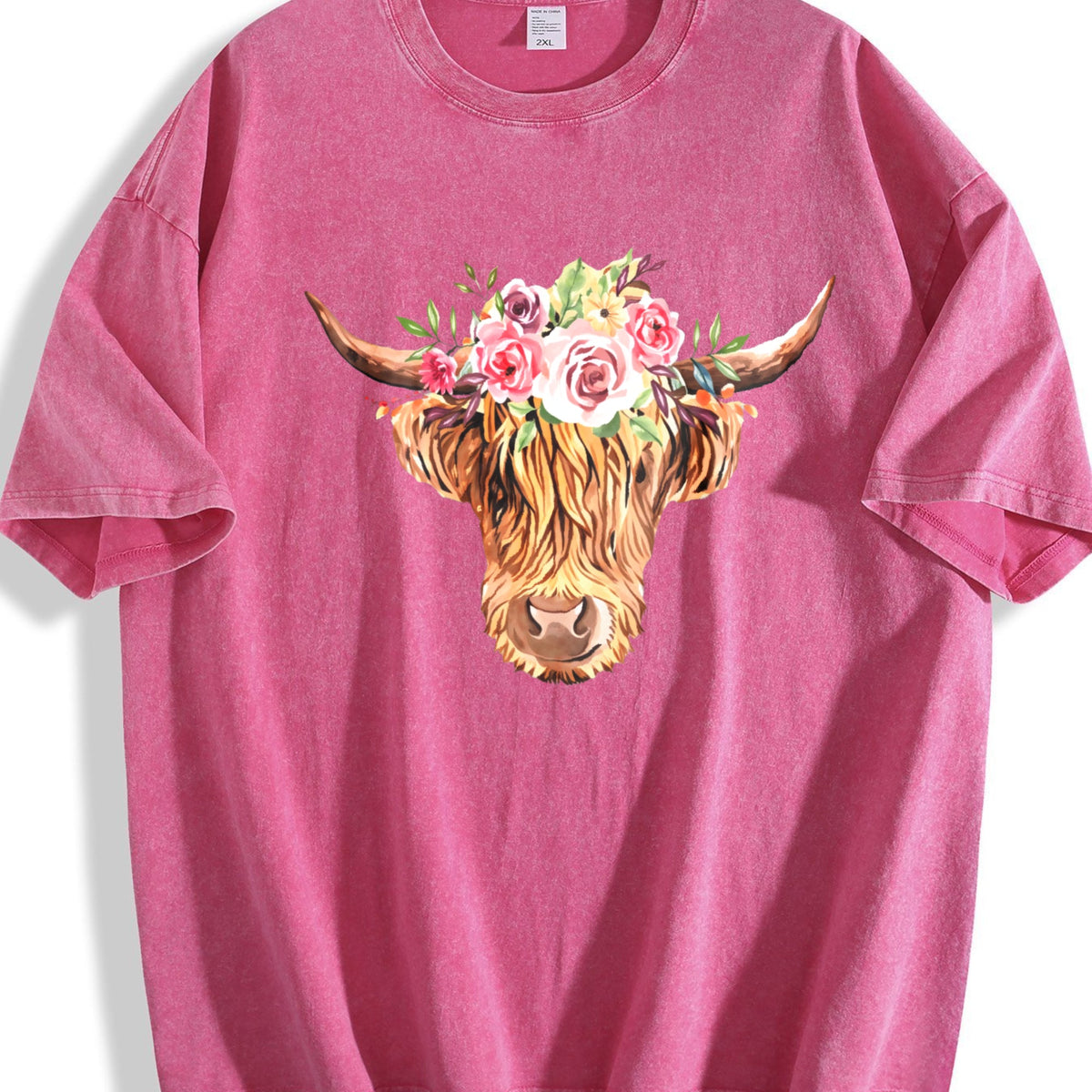 Highland Cow Vintage Washed T-Shirt product image 7