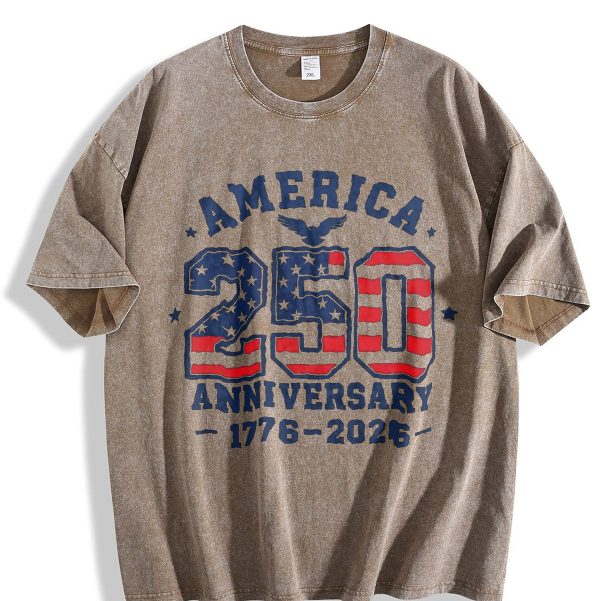 Patriotic Vintage Washed T-Shirt product image 3