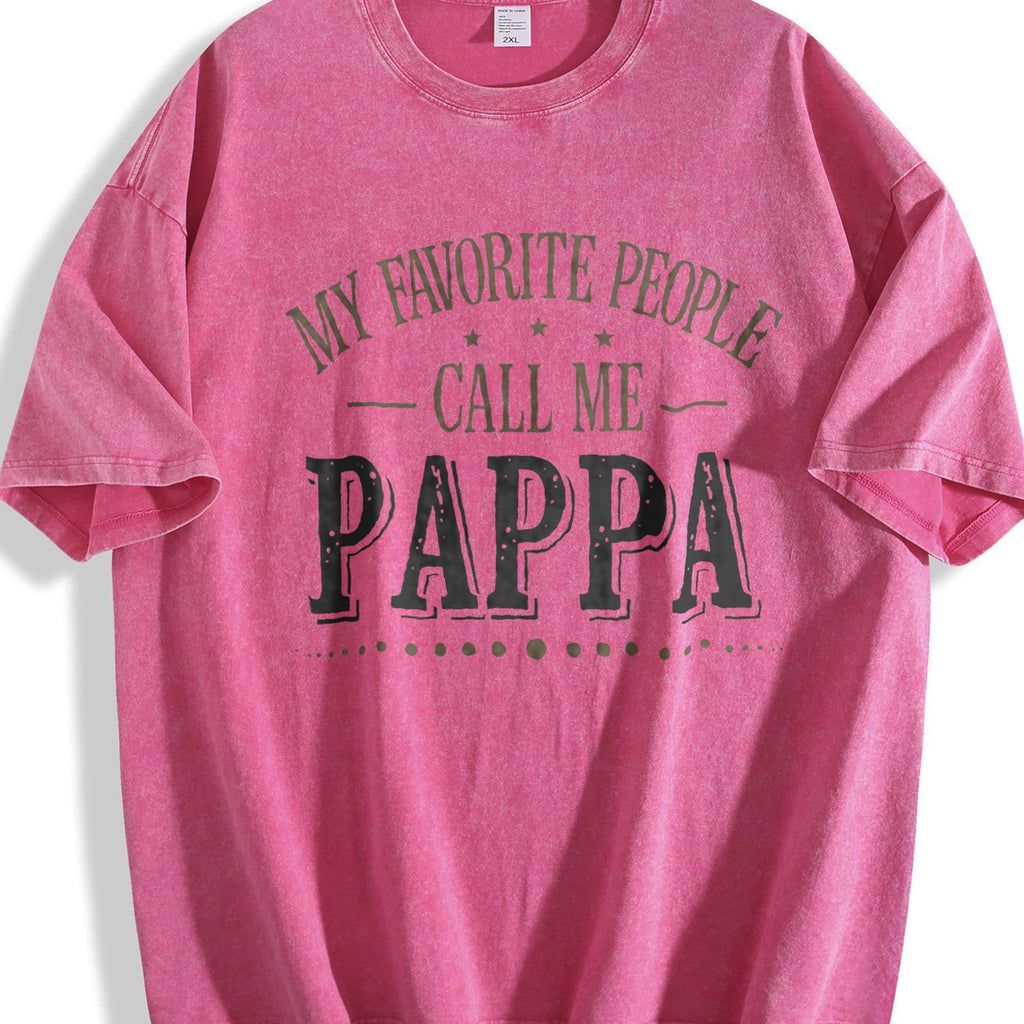 My Favorite People Call Me Papa Vintage Washed T-Shirt product image 7