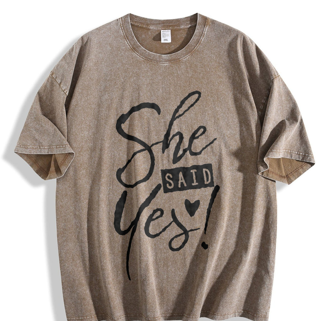 She Said Yes Engagement Bachelorette Party Vintage Washed product image 3