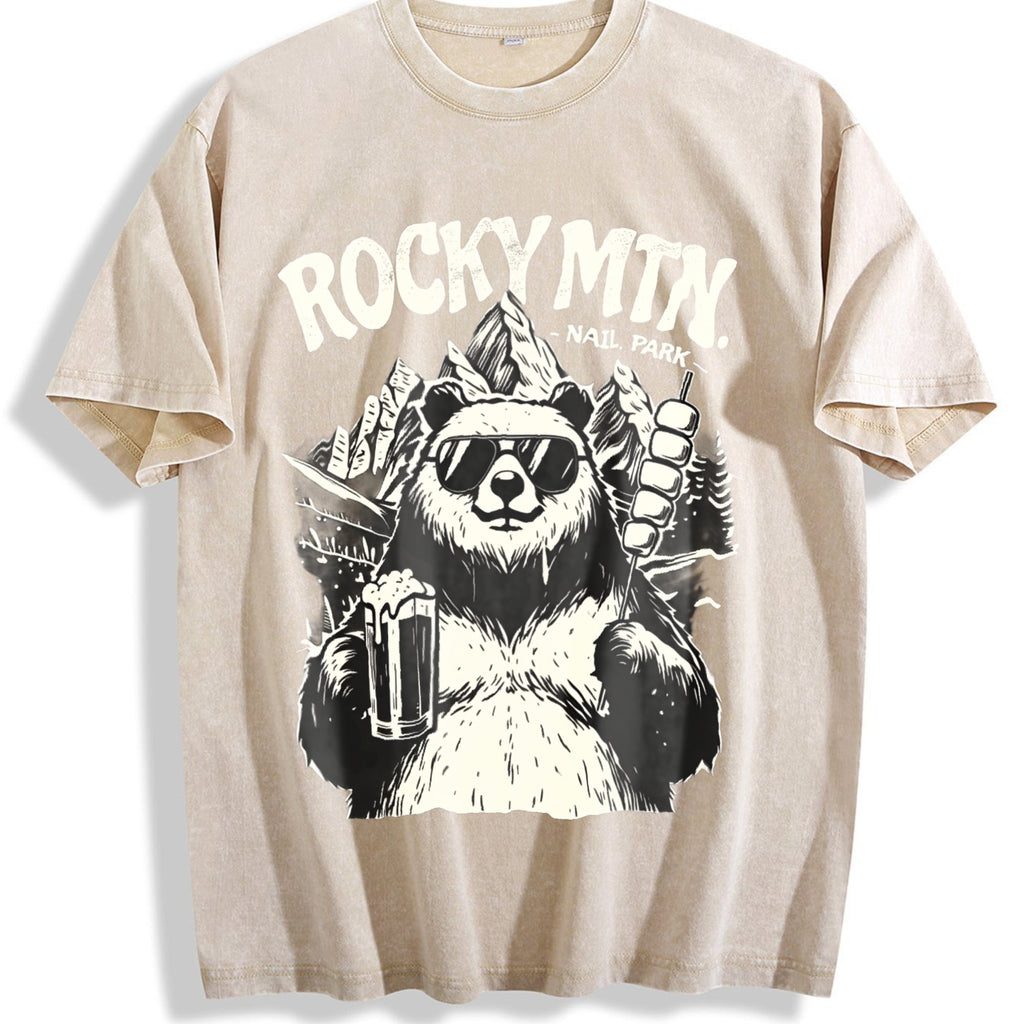 Rocky Mountains National Park Bear Beer Vintage Washed product image 1