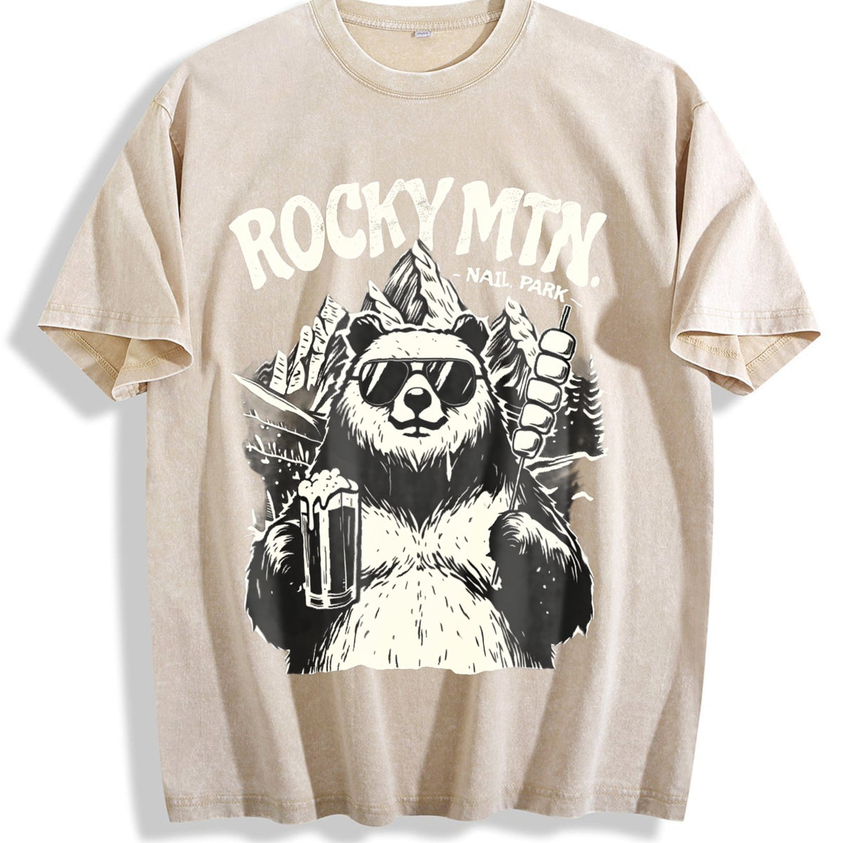 Rocky Mountains National Park Bear Beer Vintage Washed product image 1