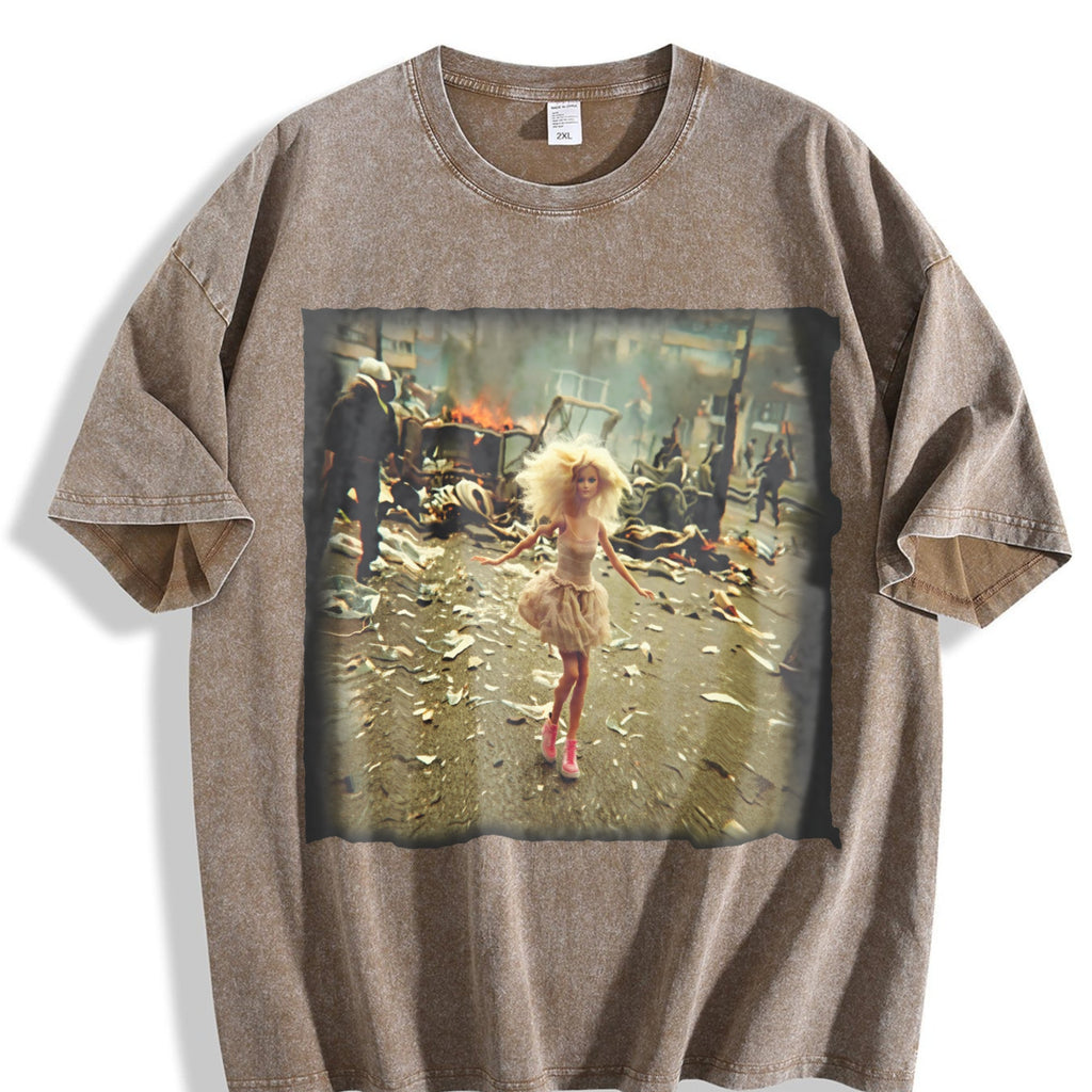 Doll in a Messy Room Vintage Washed T-Shirt product image 3