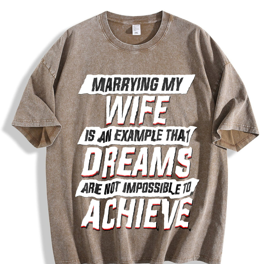 Funny Daughter Wife Slogan Vintage Washed T-Shirt product image 3