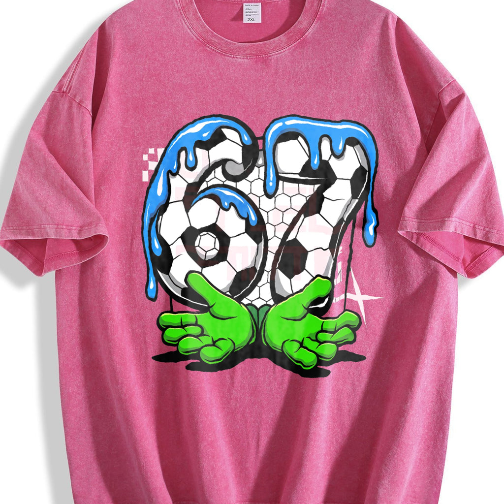 Global Soccer Fan Vintage Washed T-Shirt product image 7