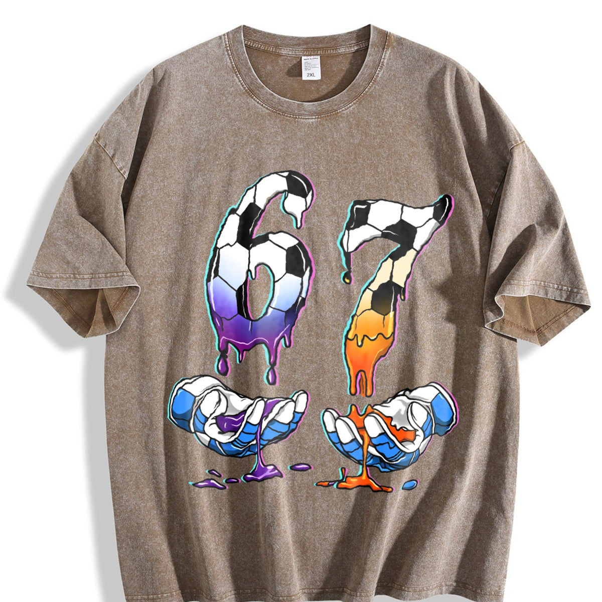 Global Soccer Fan Vintage Washed T-Shirt product image 3