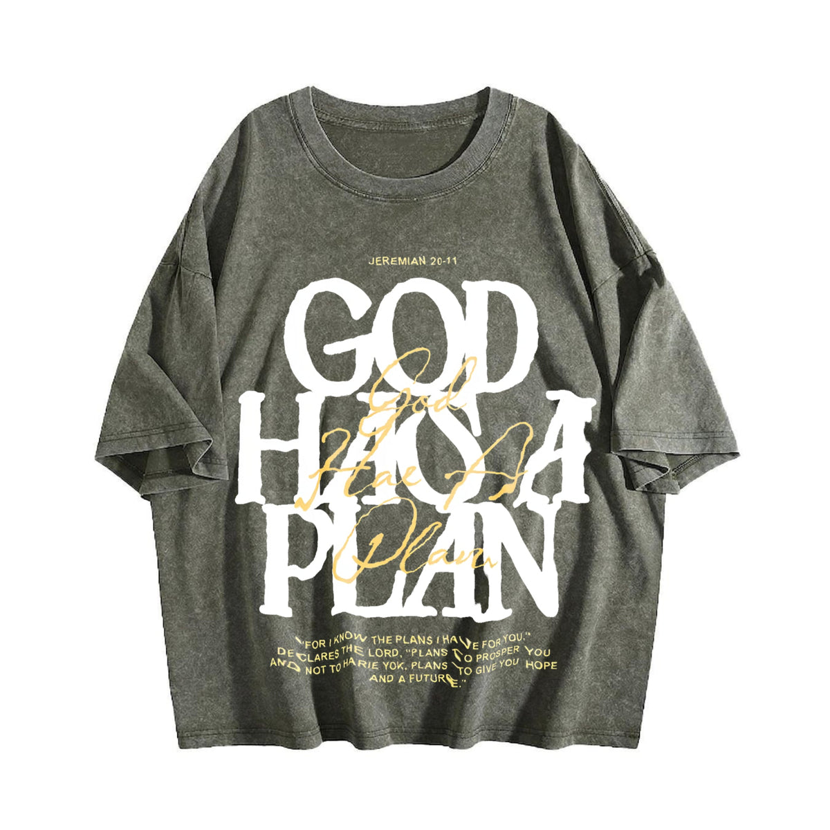 230 'god Has A Plan' Letter Comfortablefashionable Vintage product image 4