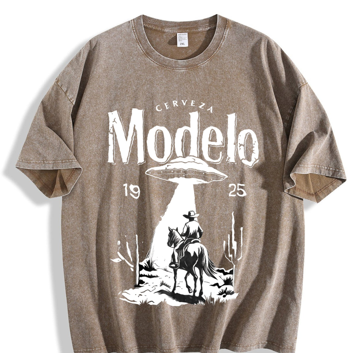 Modelo UFO Cowboy - - With Cerveza Letter Vintage Washed product image 3