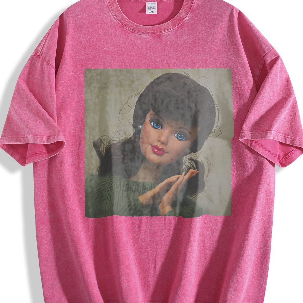 Doll in a White Hood Vintage Washed T-Shirt product image 7