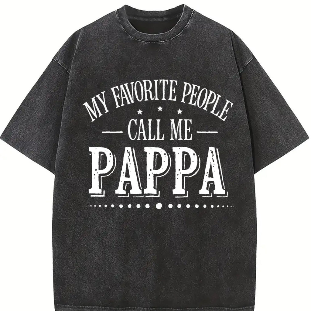 My Favorite People Call Me Papa Vintage Washed T-Shirt product image 2