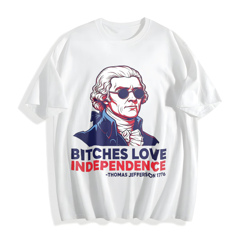 Bitches Love Independence Cotton T-Shirt product image 2