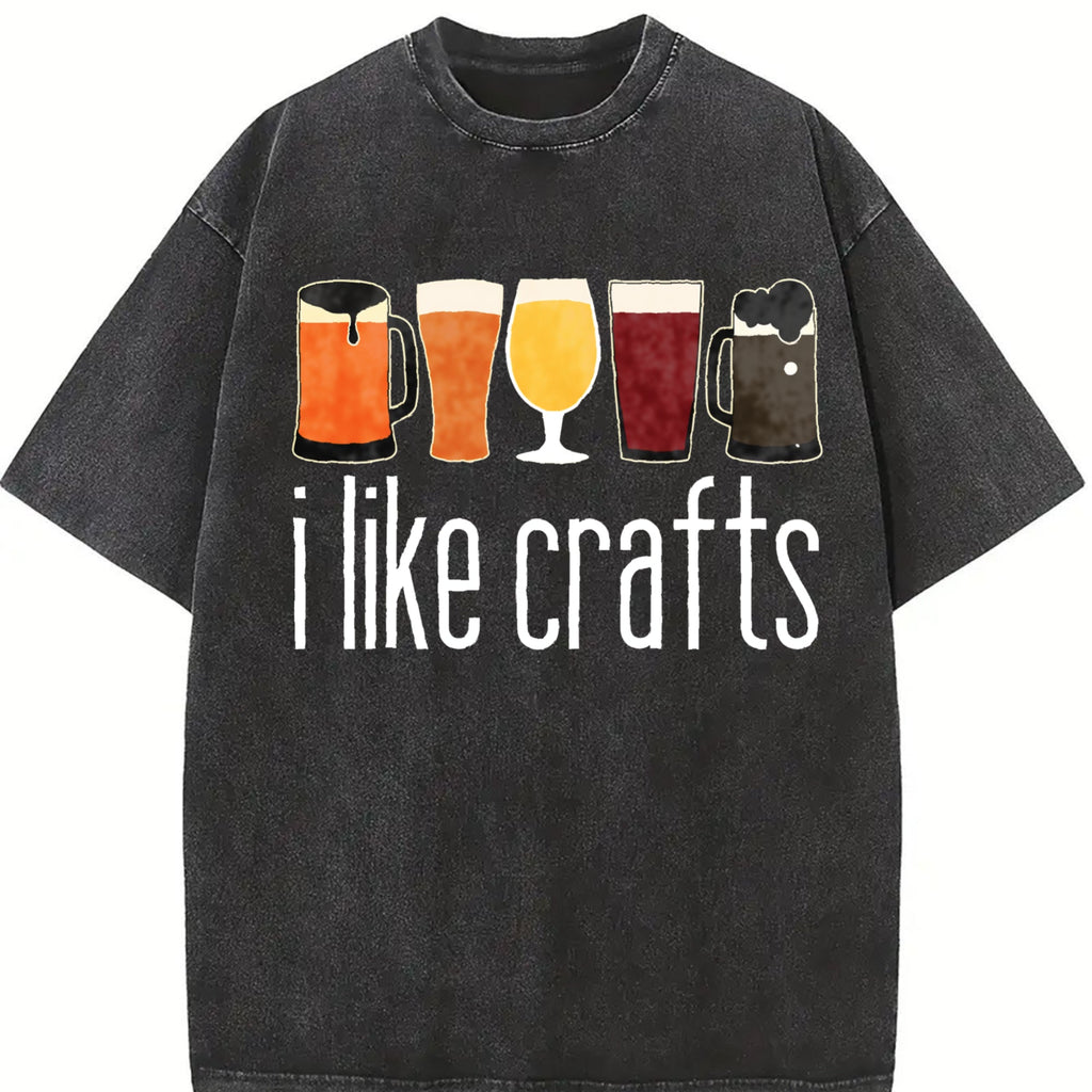 I Like Craft Beer Vintage Washed T-Shirt product image 2