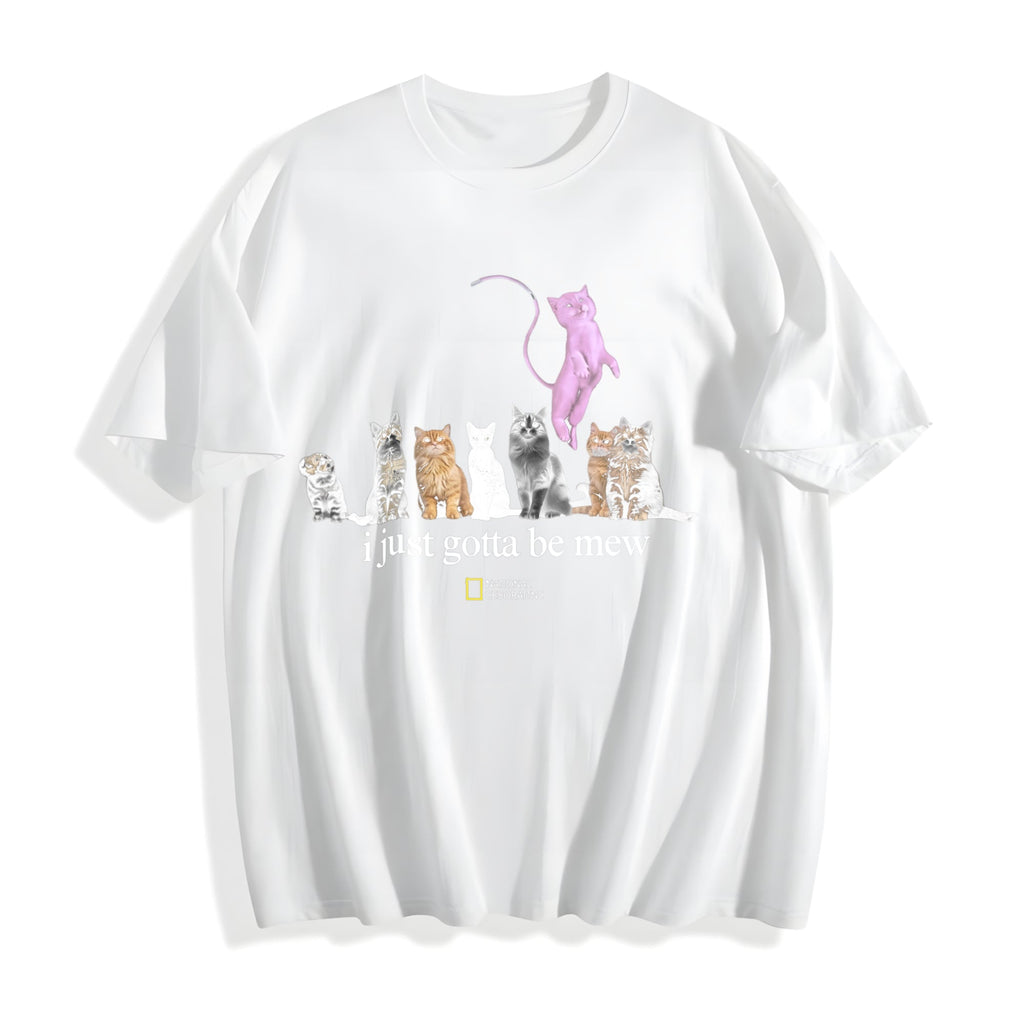 Cat I Just Gotta Be Mew Cotton T-Shirt product image 2