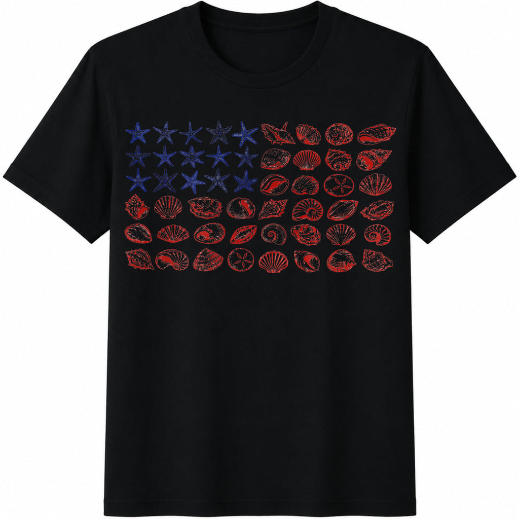 USA Coastal Shell Cotton T-Shirt product image 1