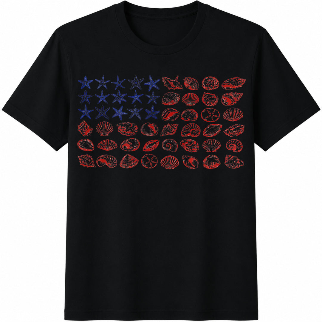 USA Coastal Shell Cotton T-Shirt product image 1