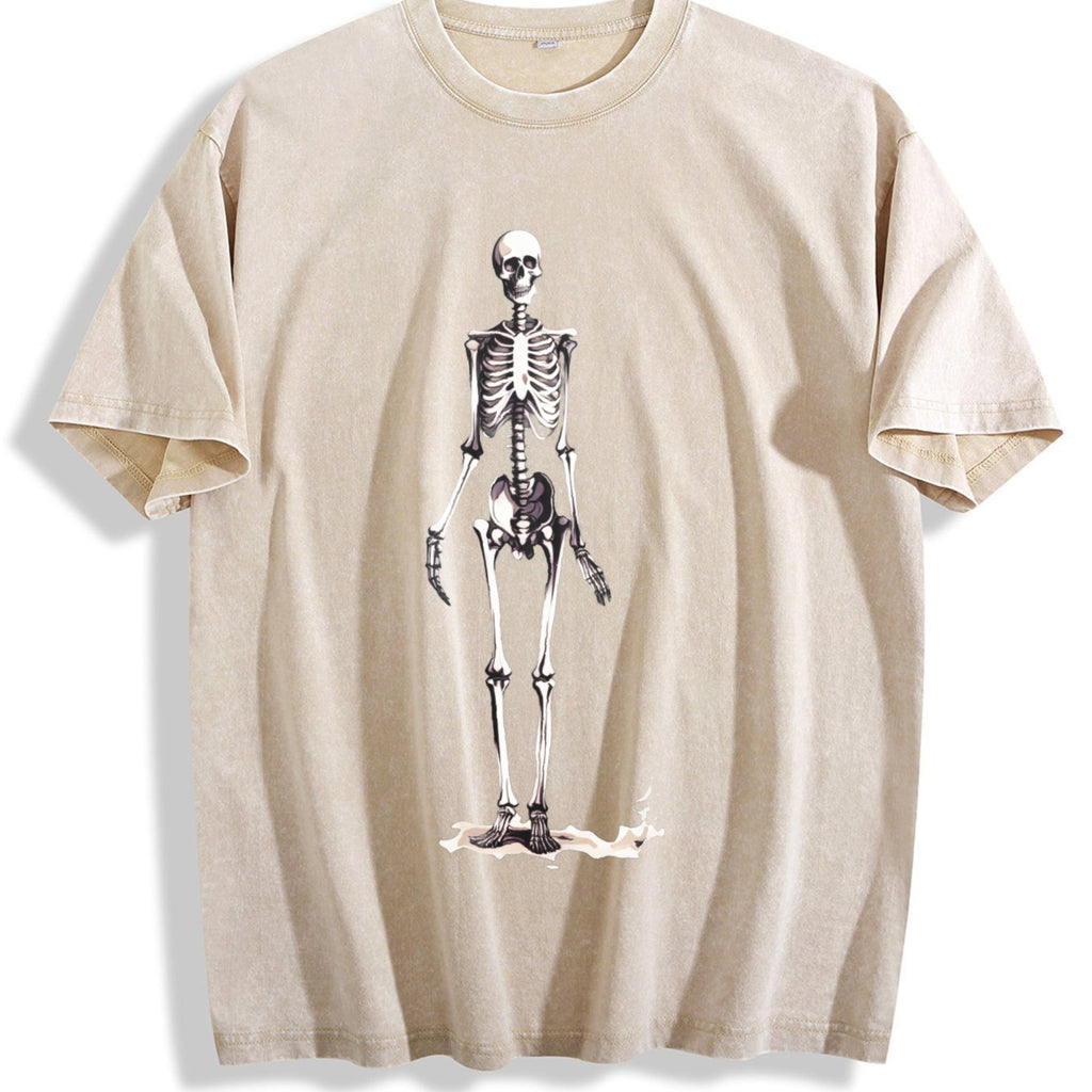 Skeleton 90s Vintage Washed T-Shirt product image 1