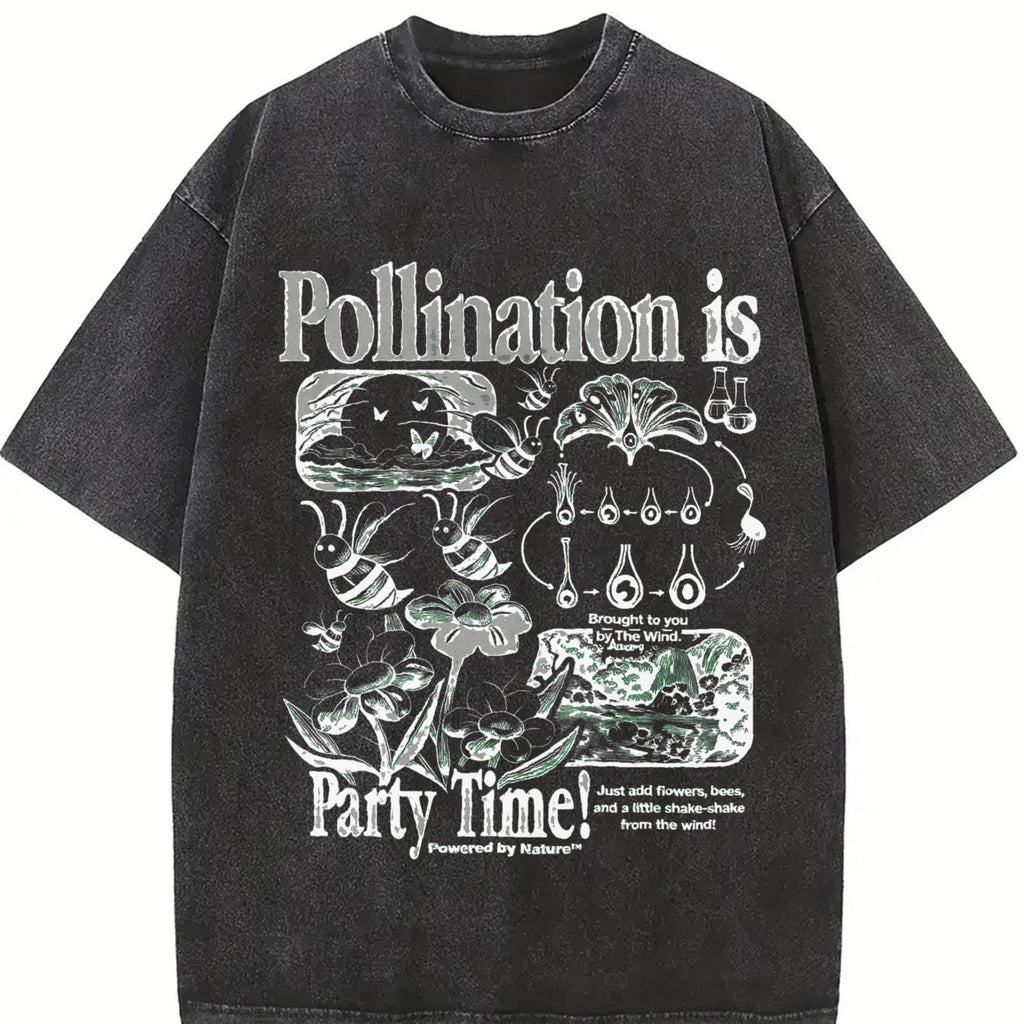Bee Pollination Vintage Washed T-Shirt product image 2