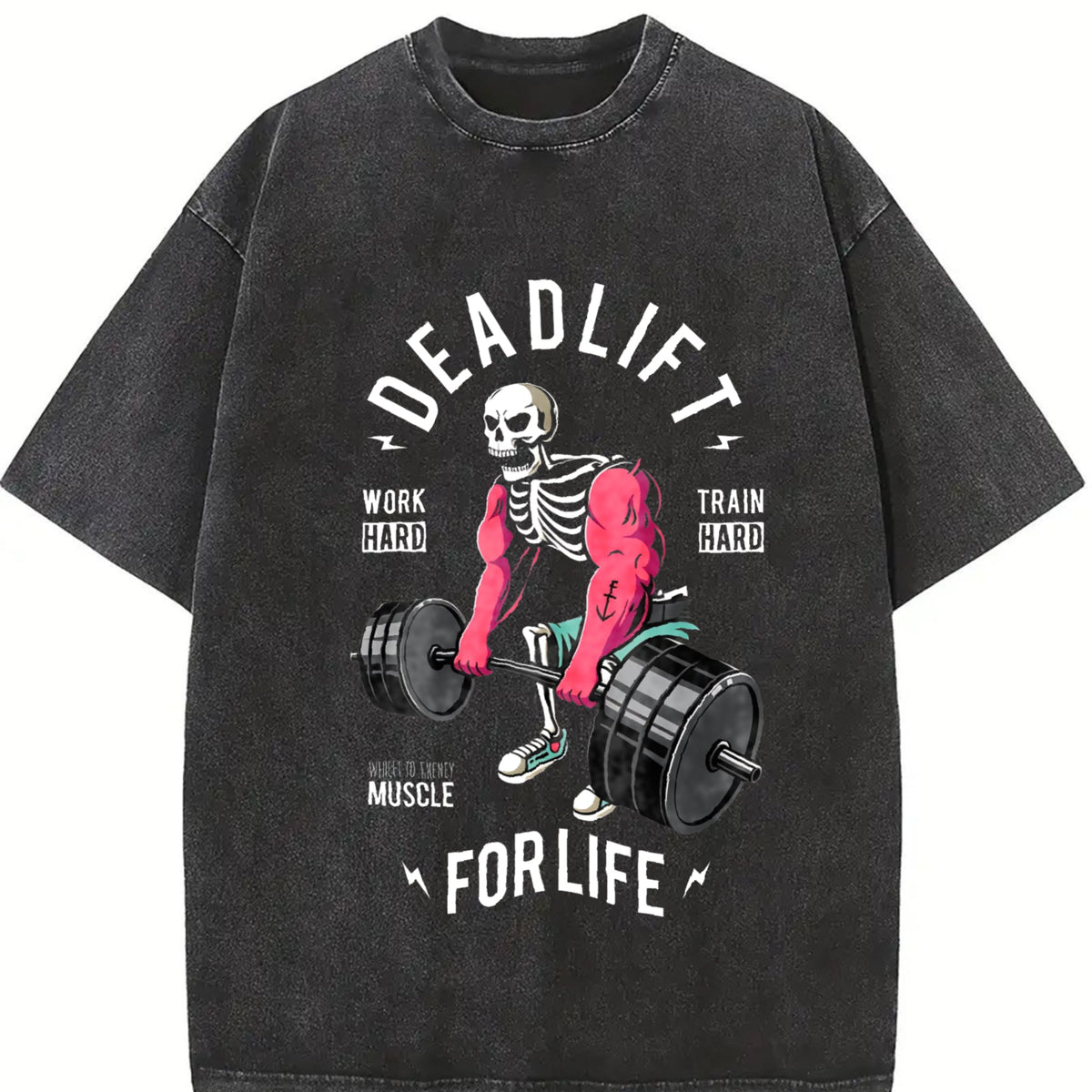 Gym Motivation Vintage Washed T-Shirt product image 2