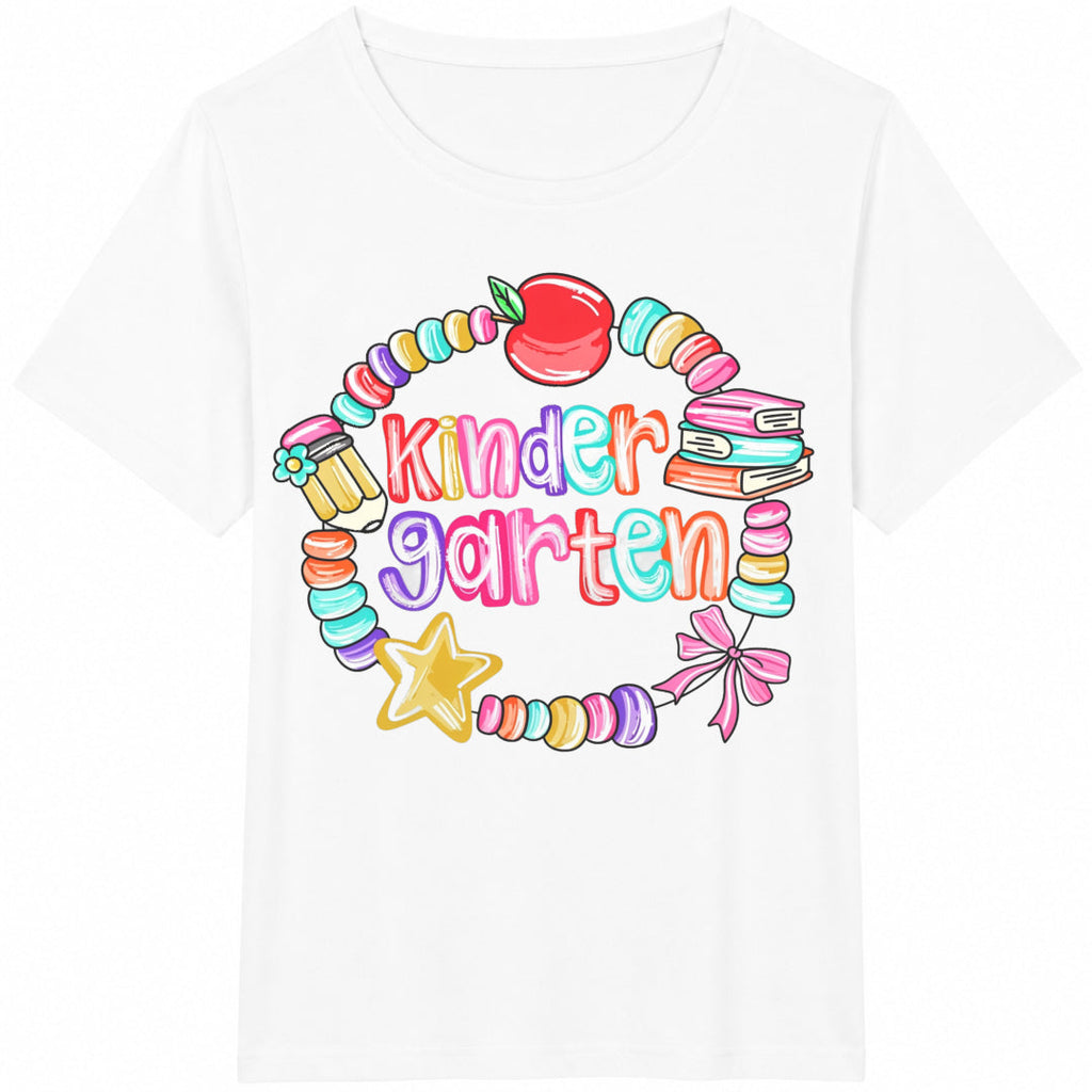 Kindergarten Friendship Bracelet : Girls First Day Of School Cotton T-Shirt