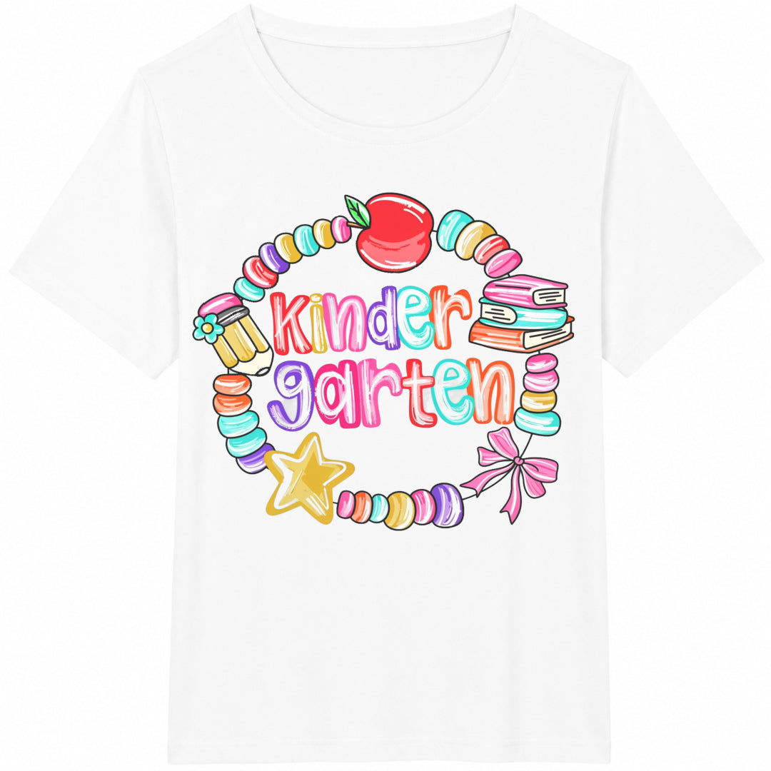 Kindergarten Friendship Bracelet : Girls First Day Of School Cotton T-Shirt