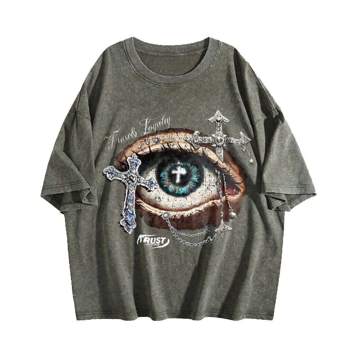 Eye & Cross Vintage Washed T-Shirt product image 4