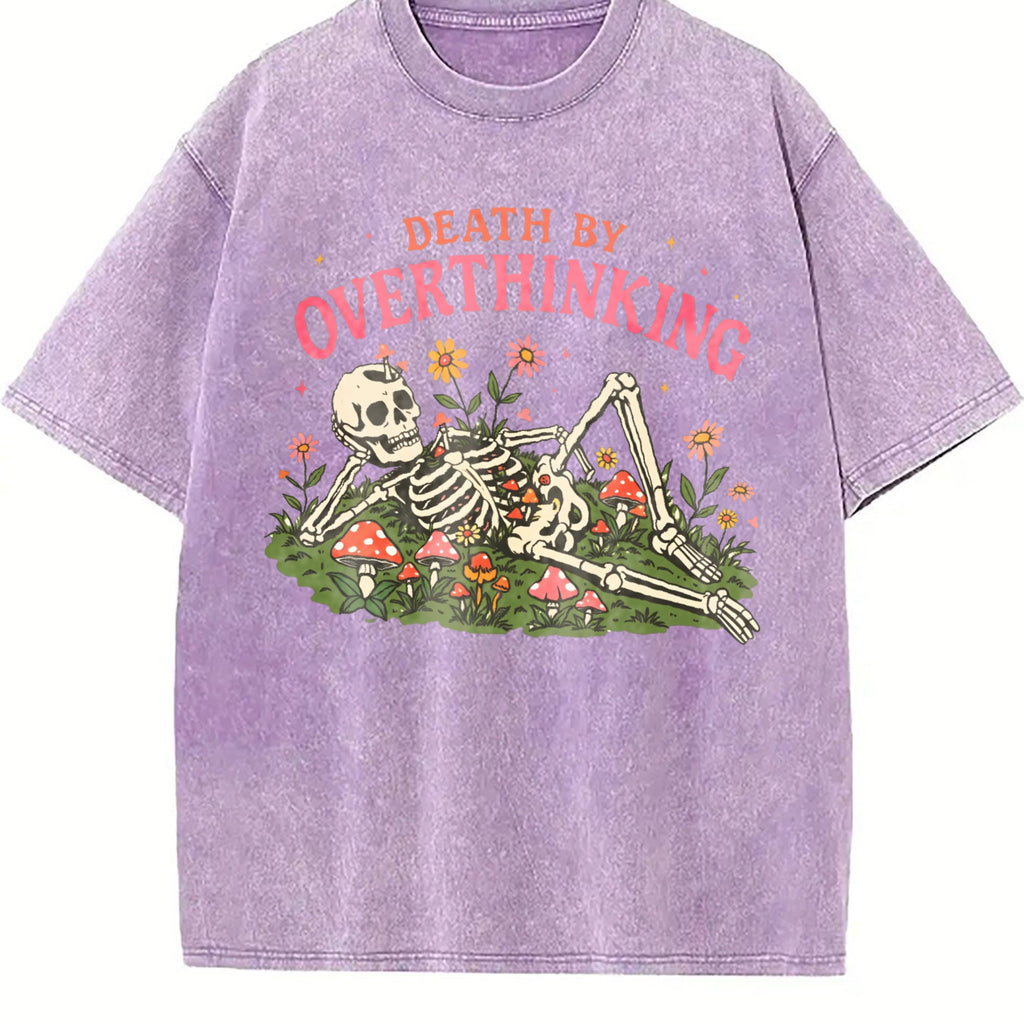 Death By Overthinking Vintage Washed T-Shirt product image 6