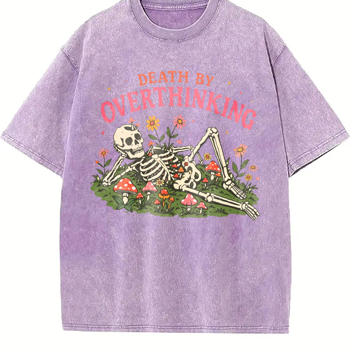 Death By Overthinking Vintage Washed T-Shirt product image 6