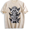 Gothic Three Wise Monkeys Angel Statue Vintage Washed product image 1