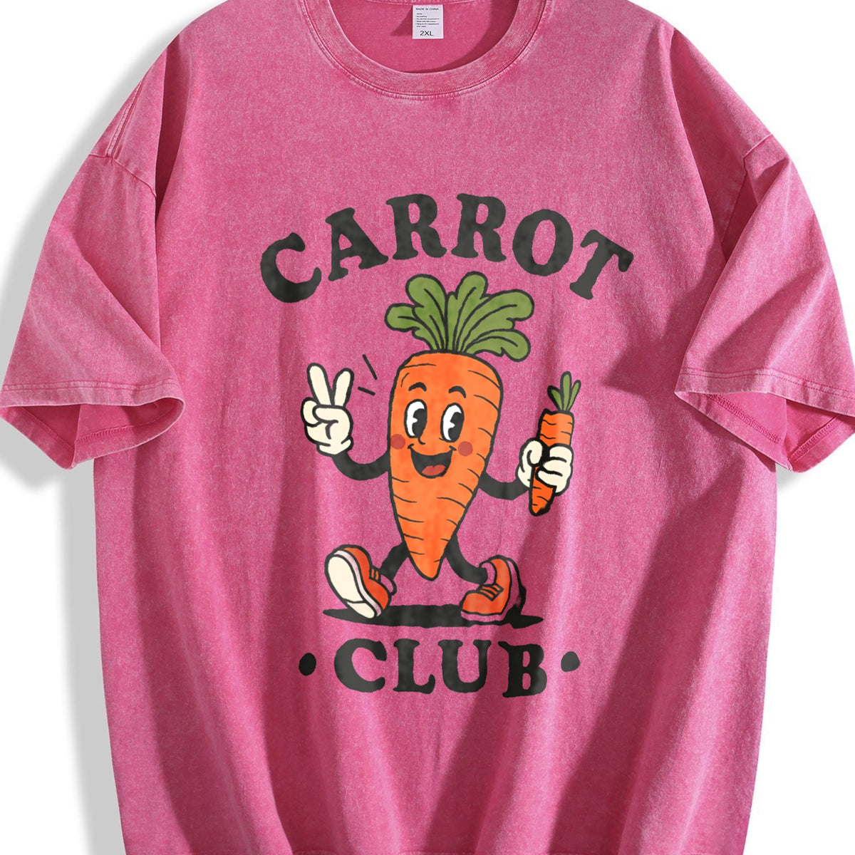 Carrot Club Funny Veggie Vintage Washed T-Shirt product image 7