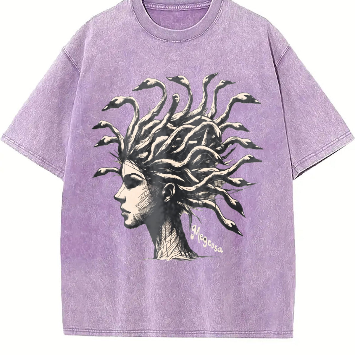 Medusa Goose Head 90s Vintage Washed T-Shirt product image 6