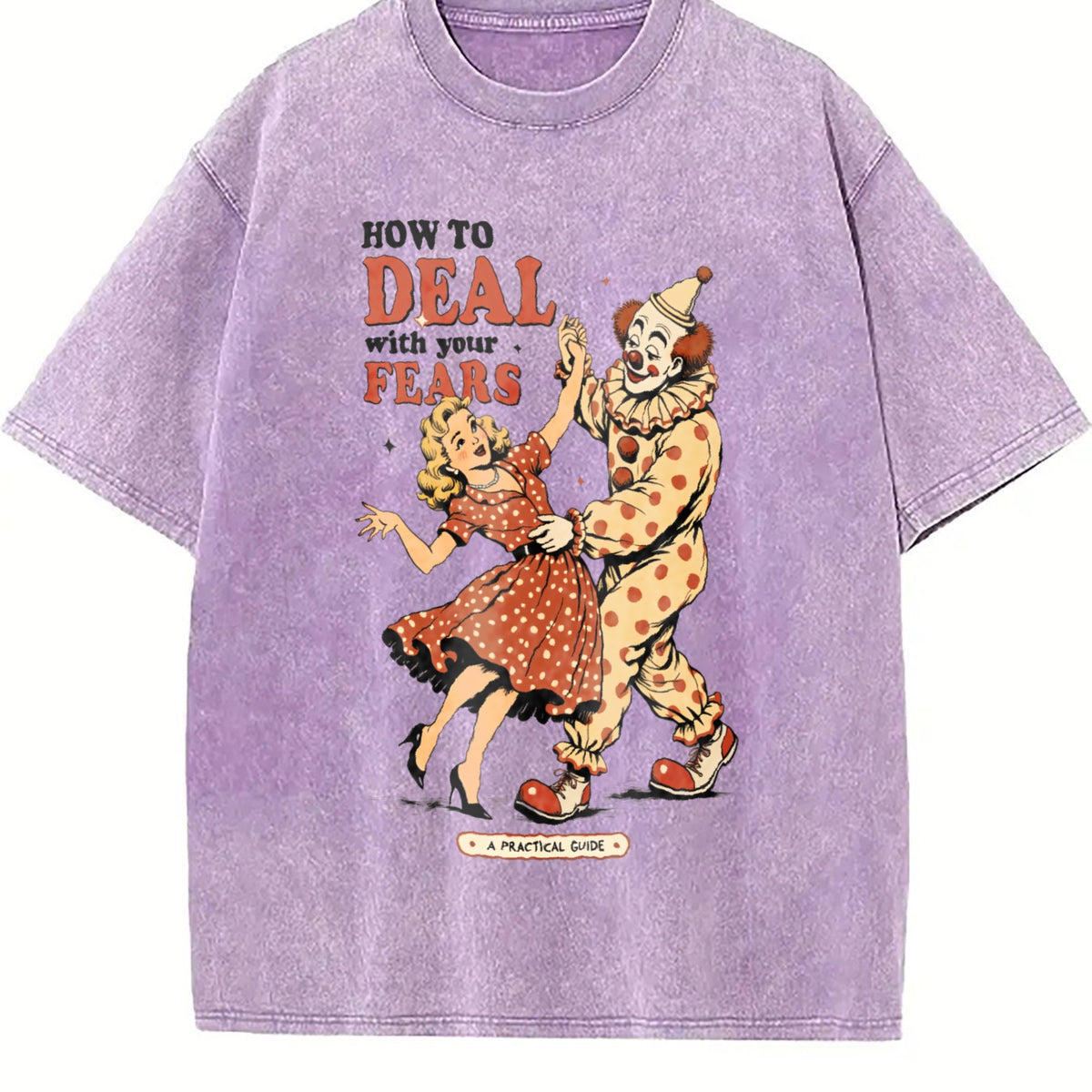 Clown Horror Vintage Washed T-Shirt product image 6