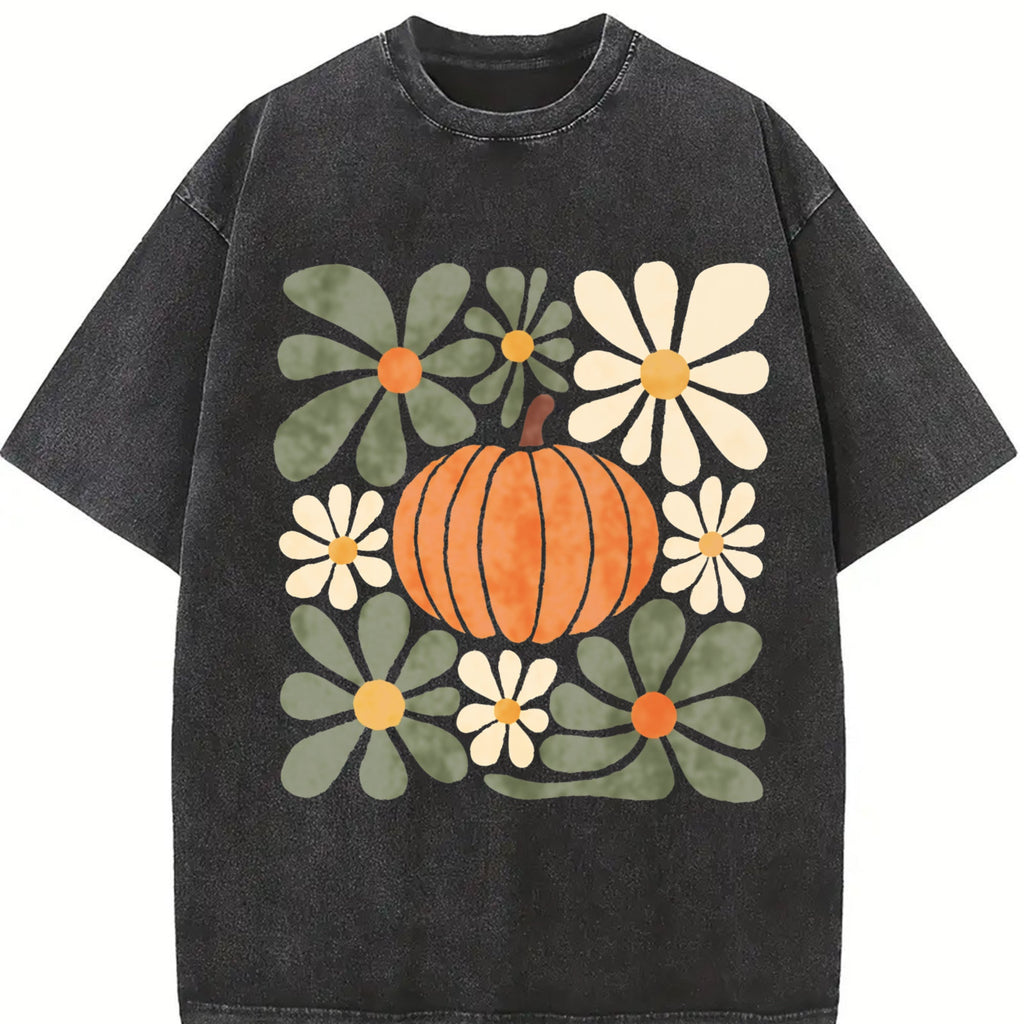 Pumpkin Vintage Washed T-Shirt product image 2