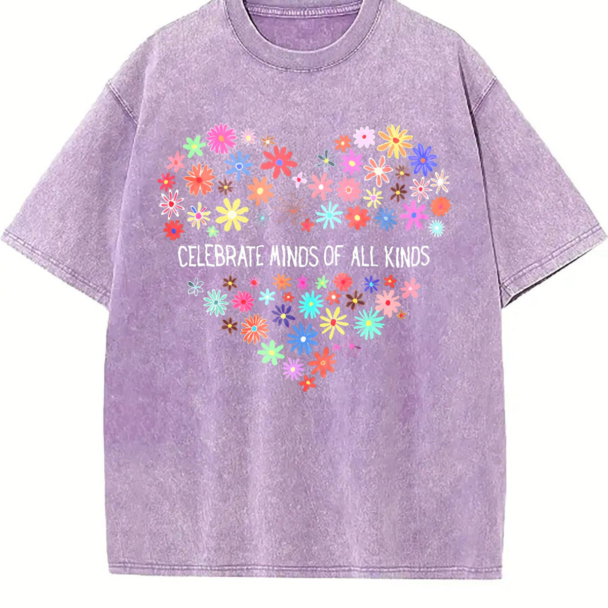 Celebrate Minds Of All Kinds Vintage Washed T-Shirt product image 6