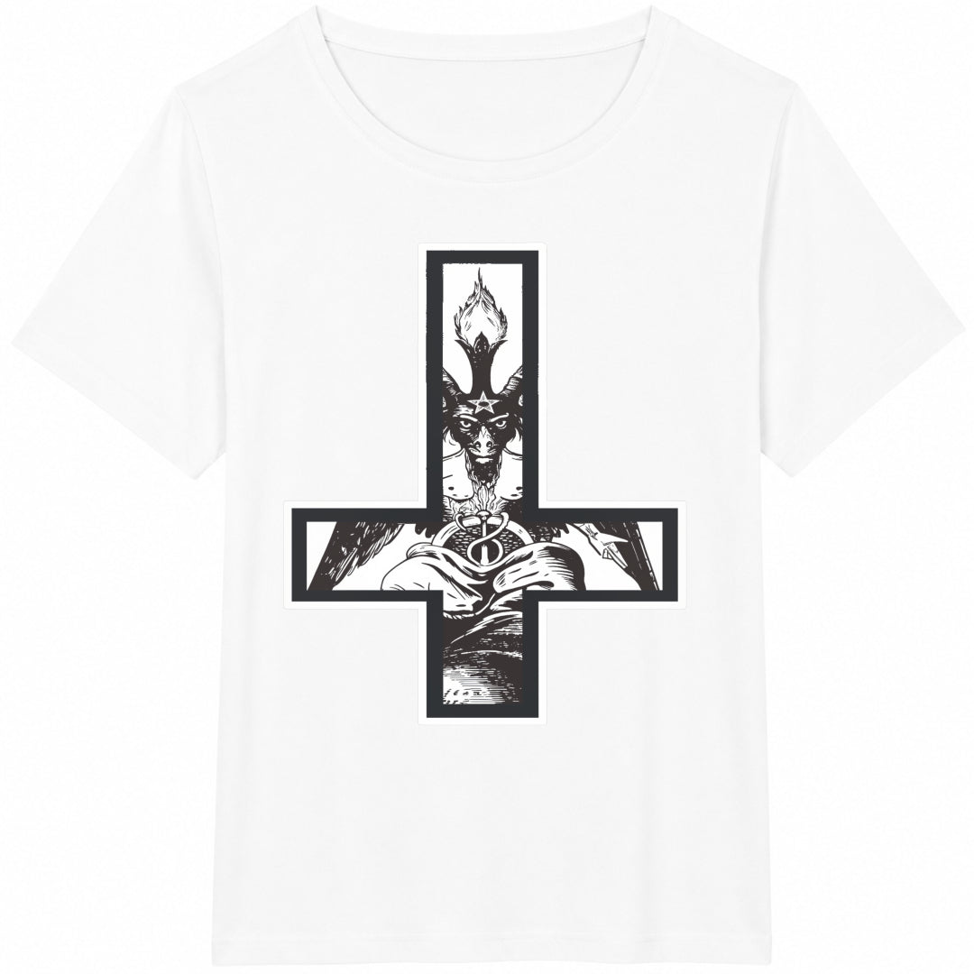 Baphomet Inverted Cross Occult Satanism Hail Satan Cotton product image 2