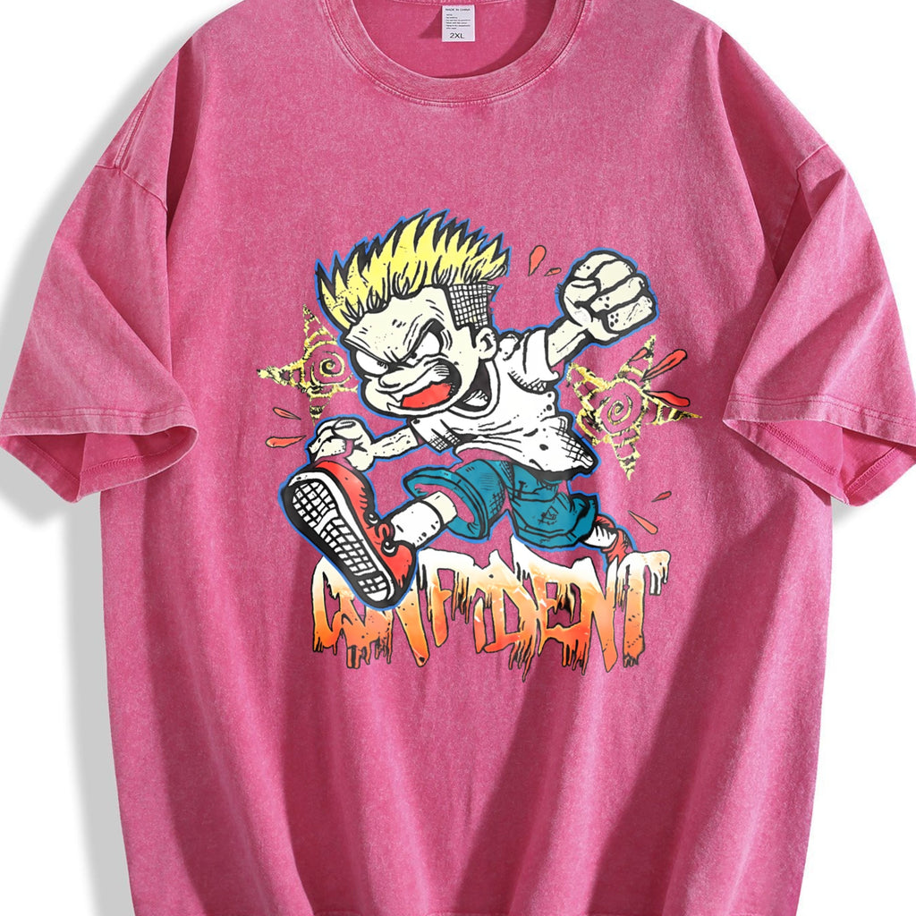 Cartoon Confident Vintage Washed T-Shirt product image 7