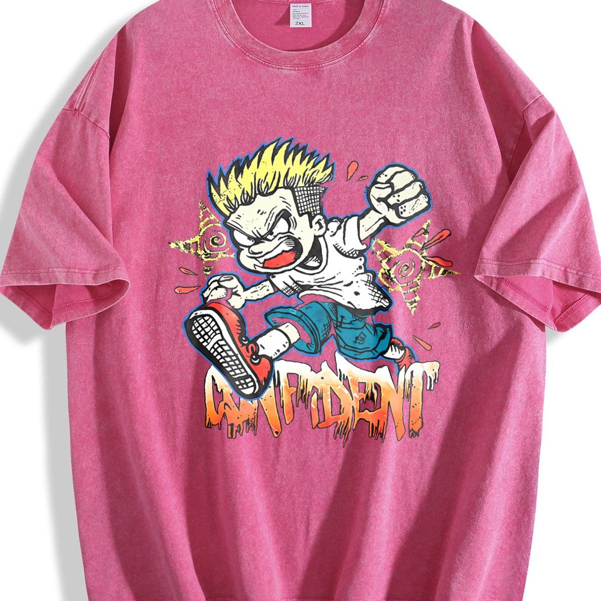 Cartoon Confident Vintage Washed T-Shirt product image 7