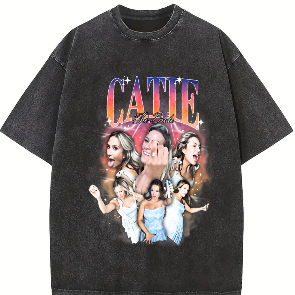Catie Photo Collage Vintage Washed T-Shirt product image 2