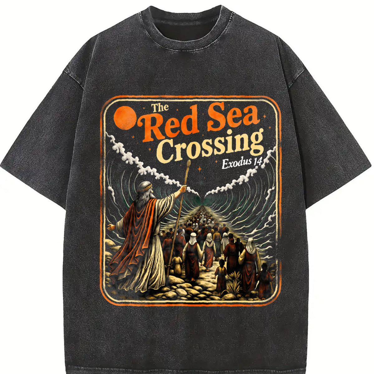Red Sea Crossing Moses Christian Bible Story Faith Vintage product image 2