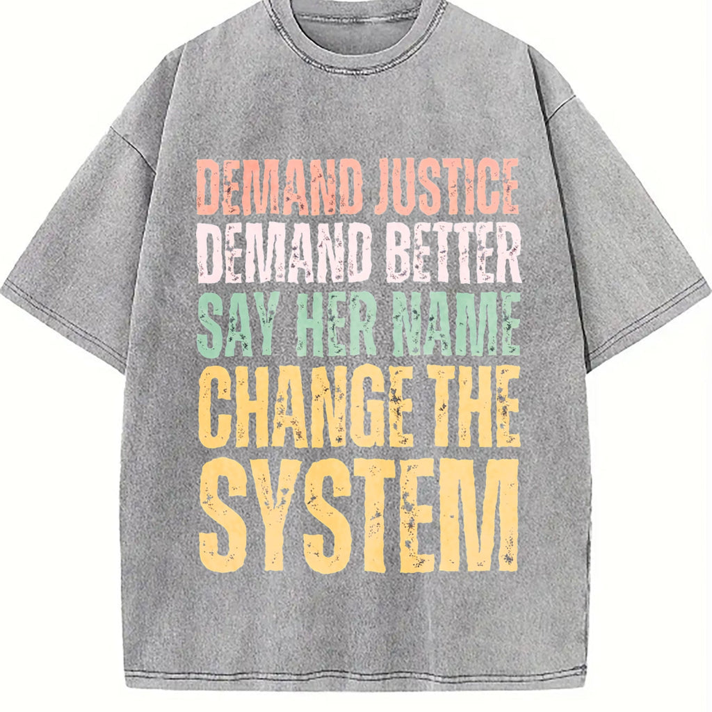 Demand Justice Renee Nicole Good Anti Ice Vintage Washed product image 5