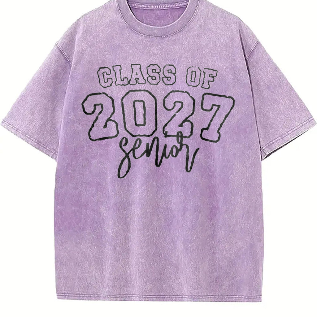 Class of 2027 Senior Vintage Washed T-Shirt product image 6