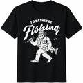 Bigfoot Fishing Cotton T-Shirt product image 1