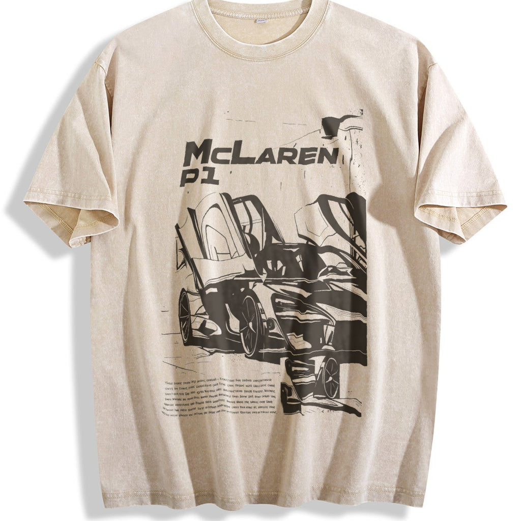 P1 Supercar 90s Funny Good Vintage Washed T-Shirt product image 1