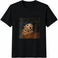 Funny Dog Drinking Beer Cotton T-Shirt product image 1