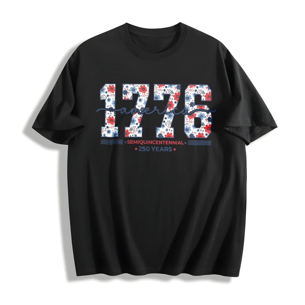 Happy 250th Birthday USA America Anniversary Cotton T-Shirt product image 1