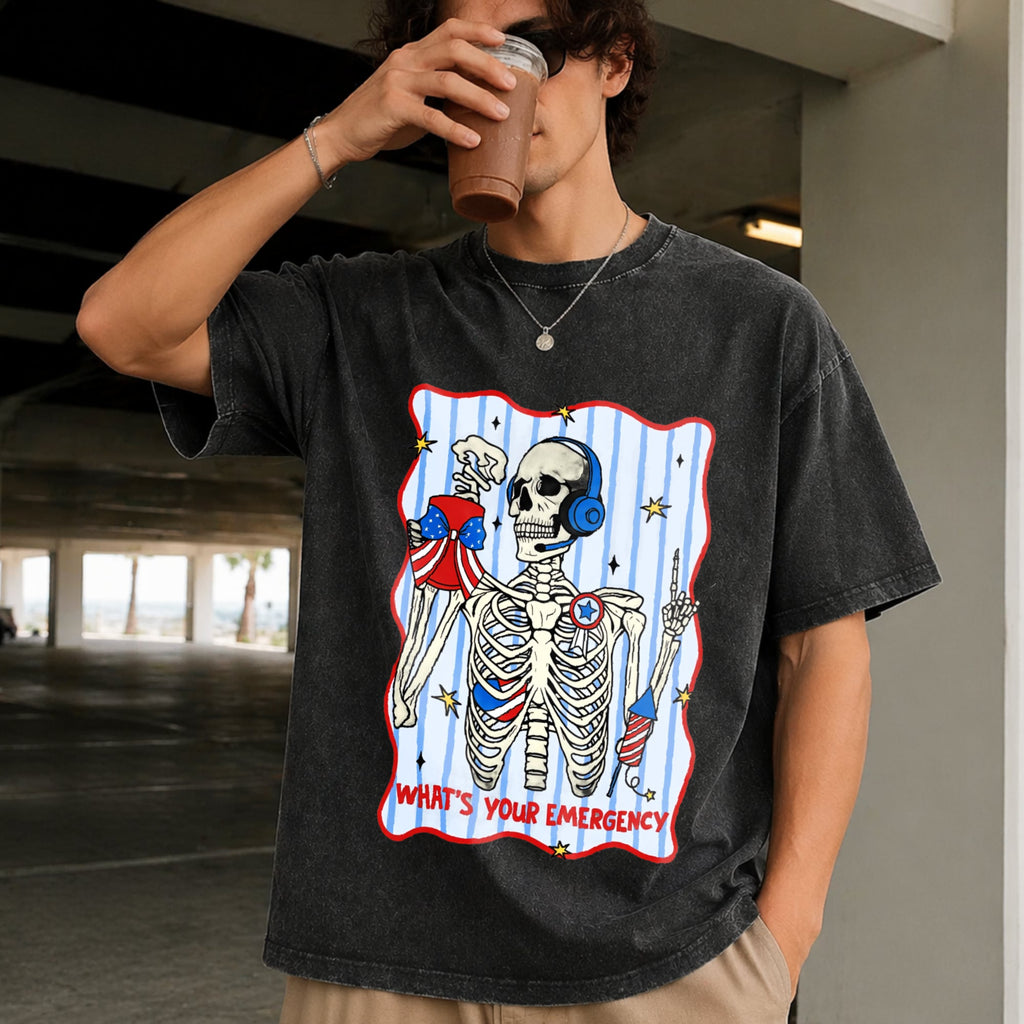 Dispatcher 4th Of July Vintage Washed T-Shirt product image 9